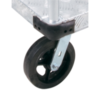 Chariots &agrave; plateforme en aluminium, 24" la x 36" lo, 2000 lb cap, Roues Caoutchouc moul&eacute; Quali-T-Solutions
