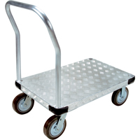 Aluminum Platform Truck, 24" W x 36" L, 4000 lbs. Cap., Polyurethane Wheels Quali-T-Solutions