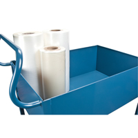 Deep Lipped Service Cart, 2 Tiers, 24" W x 47" H x 36" D, 1200 lbs. Capacity Quali-T-Solutions