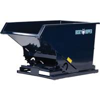Self-Dumping Hopper, Steel, 1/2 cu.yd., Blue Quali-T-Solutions