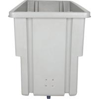 Chariot basculeur en acier, Poly&eacute;thyl&egrave;ne, 0,625 vg³, Capacit&eacute; de charge de 500 lb Quali-T-Solutions