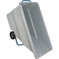 Chariot basculeur en acier, Poly&eacute;thyl&egrave;ne, 0,625 vg³, Capacit&eacute; de charge de 850 lb Quali-T-Solutions