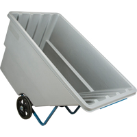 Chariot basculeur en acier, Poly&eacute;thyl&egrave;ne, 1,1 vg³, Capacit&eacute; de charge de 1250 lb Quali-T-Solutions