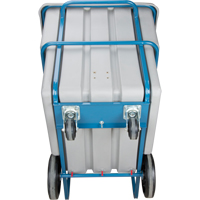 Chariot basculeur en acier, Poly&eacute;thyl&egrave;ne, 1,1 vg³, Capacit&eacute; de charge de 2000 lb Quali-T-Solutions