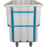 Chariot basculeur en acier, Poly&eacute;thyl&egrave;ne, 1,1 vg³, Capacit&eacute; de charge de 2000 lb Quali-T-Solutions