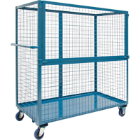 Chariot grillag&eacute; pour transport , Acier, 24" x 55" x 36", Capacit&eacute; 1200 lb Quali-T-Solutions
