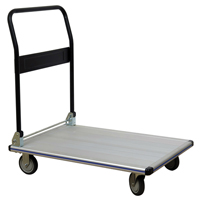 Chariot &agrave; plateforme avec poign&eacute;e pliante, Aluminium, 550 lb, 35-1/2" lo x 24" la, Hauteur 35-1/2" Quali-T-Solutions