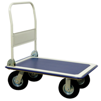 Chariot &agrave; plateforme avec poign&eacute;e pliante, Acier, 660 lb, 35" lo x 23" la, Hauteur 43,5" Quali-T-Solutions