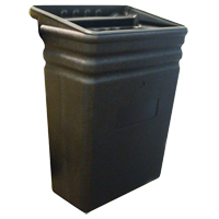 Corbeille &agrave; d&eacute;chets en plastique pour chariot tout usage Quali-T-Solutions