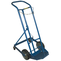 Chariot professionnel CC-1 pour bouteille de gaz, Roues Caoutchouc moul&eacute;, Base de 9" la x 7-1/4" lo, 250 lb Quali-T-Solutions