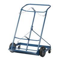 Chariot professionnel CC-2 pour deux bouteilles de gaz, Roues Caoutchouc moul&eacute;, Base de 16-7/8" la x 7-1/4" lo, 500 lb Quali-T-Solutions