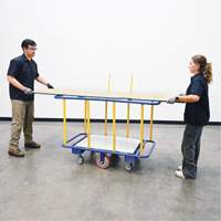 Horizontal Panel Cart, 63-7/16" x 28-1/2" x 40-15/16", 2000 lbs. Capacity Quali-T-Solutions