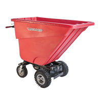 Chariot &agrave; bascule motoris&eacute;, Capacit&eacute; 13.5 cu.ft., 45" h x 26-1/2" la x 68" p Quali-T-Solutions