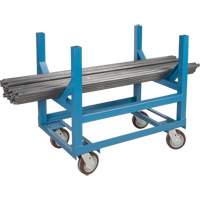 Pipe & Bar Cradle Truck, 36" L x 24" W x 34" H, 2500 lbs. Capacity, Polyurethane Wheels Quali-T-Solutions