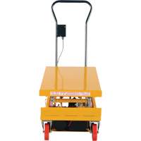DC Powered Hydraulic Scissor Lift Elevating Cart, Steel, 39-3/4" L x 20-1/2" W, 1000 lbs. Capacity Quali-T-Solutions