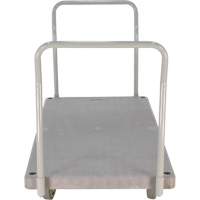 Chariot &agrave; plateforme en plastique robuste, 60" lo x 30" la, 3000 lb cap, Roues Polyur&eacute;thane Quali-T-Solutions