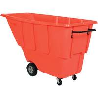 Chariot basculeur, Poly&eacute;thyl&egrave;ne, 0,5 vg³, Capacit&eacute; de charge de 450 lb Quali-T-Solutions