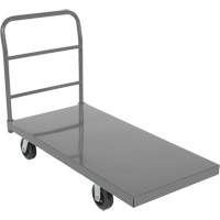 Chariot &agrave; plateforme, 48" lo x 24" la x Capacit&eacute; 2000 lb, Roues en Caoutchouc Quali-T-Solutions