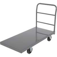 Chariot &agrave; plateforme, 48" lo x 24" la x Capacit&eacute; 2000 lb, Roues en Caoutchouc Quali-T-Solutions