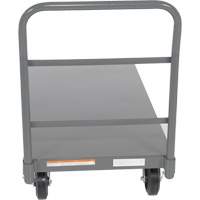 Chariot &agrave; plateforme, 48" lo x 24" la x Capacit&eacute; 2000 lb, Roues en Caoutchouc Quali-T-Solutions