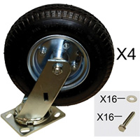 Platform Truck Pneumatic Caster Replacement Kit Quali-T-Solutions