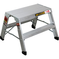 Poste de travail chevalet de sciage portatif, Cadre Aluminium, 12-1/4" p x 24" h Quali-T-Solutions
