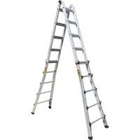 Telescoping Multi-Position Ladder, Aluminum, 300 lbs., CSA Grade 1A Quali-T-Solutions