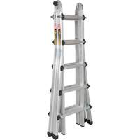 Telescoping Multi-Position Ladder, Aluminum, 300 lbs., CSA Grade 1A Quali-T-Solutions