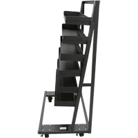Chariot &agrave; cadre en A robuste &agrave; un c&ocirc;t&eacute; avec 6 plateaux &agrave; rebords, 38" x 25" x 63", Capacit&eacute; 2500 lb Quali-T-Solutions