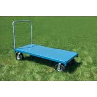 Heavy-Duty Platform Truck, 48" L x 24" W, 1200 lbs. Capacity, Flat Free Casters Quali-T-Solutions