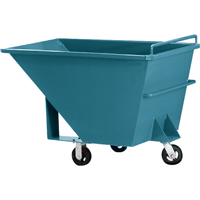 Chariot basculeur en acier, Acier, 1/2 vg³, Capacit&eacute; de charge de 2000 lb Quali-T-Solutions