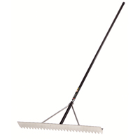 Pro Asphalt Rake, 36" W, Aluminum Blade, 28 Tines Quali-T-Solutions