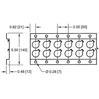 Rails logistiques-Rail horizontal de s&eacute;rie E Quali-T-Solutions