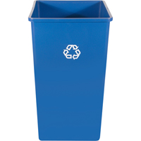 Contenant pour poste de recyclage, Vrac, Plastique, 35 gal. US Quali-T-Solutions