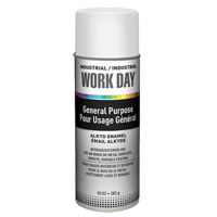 Industrial Work Day Paint, White, Gloss, 10 oz., Aerosol Can Quali-T-Solutions