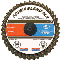 POWERBLEND FLX Roll-on Flap Disc, 2" x Type R, Z40 Grit, Zirconia Alumina Quali-T-Solutions
