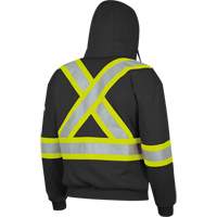 337SF Capuche &agrave; fermeture &eacute;clair ignifug&eacute;e, Hommes, Petit, Noir, 22 cal/cm² Quali-T-Solutions