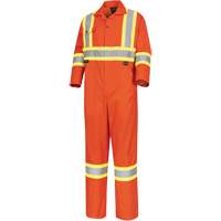5514T Tall High-Visibility Safety Coveralls, 60, High Visibility Orange Quali-T-Solutions