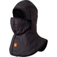 5565A Heavy-Duty Flame Resistant Long Neck Hardhat Liner, Black, Cotton Quali-T-Solutions