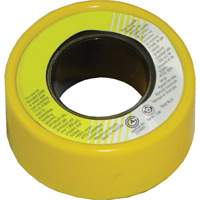 PFTE Gas Thread Sealant Tape, 236" L x 1/2" W, Yellow Quali-T-Solutions