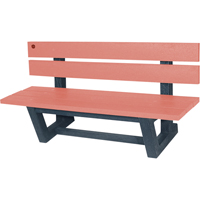 Bancs de parc d'ext&eacute;rieur, Plastique recycl&eacute;, 60" lo x 22-13/16" la x 29-13/16" h, S&eacute;quoia Quali-T-Solutions
