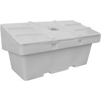 Contenants pour sel & sable SOS, Avec Moraillon, 72" x 36" x 36", 36 pi³, Gris Quali-T-Solutions