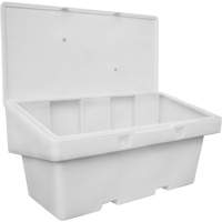 Contenants pour sel & sable SOS, Avec Moraillon, 72" x 36" x 36", 36 pi³, Gris Quali-T-Solutions