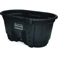 Stock Tank, 31" D x 53" W x 25-1/8" H, 800 lbs. Capacity, Black Quali-T-Solutions