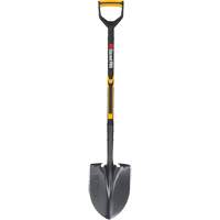 Pro Round Point Shovel, Tempered Steel Blade, Fibreglass, D-Grip Handle Quali-T-Solutions