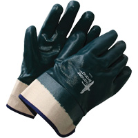 Deny Coated Gloves with Safety Cuffs, One Size, Nitrile Coating, Cotton Shell Quali-T-Solutions