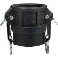 Coupleur &agrave; came et cannelure, Polypropyl&egrave;ne, Type D, 3", NPT femelle, 60 PSI Quali-T-Solutions