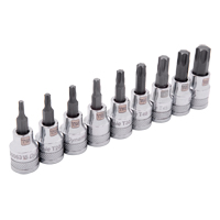 Jeu de douilles standards, Torx, Prise 3/8", 9 mrcx Quali-T-Solutions