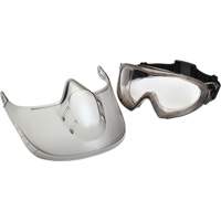 Lunettes de s&eacute;curit&eacute; Capstone Shield avec &eacute;cran facial amovible, Lentille Transparent, Antibu&eacute;e, Ventilation Directe/Ferm&eacute; Quali-T-Solutions
