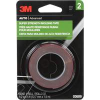 Super Strength Molding Tape, 1.52 m (5') L x 12.7 mm (1/2") W, 46 mils, Acrylic Quali-T-Solutions